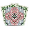 8" X 8" Vintage Green And Taupe Mosaic Peel And Stick Removable Tiles