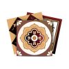 6" X 6" Shades Of Brown Mosaic Peel And Stick Removable Tiles