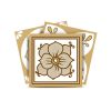 5" X 5" Vintage Brown And White Peel And Stick Removable Tiles
