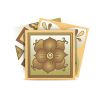 6" X 6" Vintage Beige And White Peel And Stick Removable Tiles