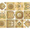 8" X 8" Vintage Beige And White Peel And Stick Removable Tiles