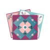 8" X 8" Vintage Turq Blush And Mauve Peel And Stick Removable Tiles