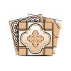 7" X 7" Shades Of Taupe Mosaic Peel And Stick Removable Tiles