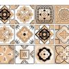 8" X 8" Shades Of Taupe Mosaic Peel And Stick Removable Tiles
