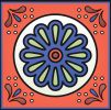 7" X 7" Mediterra Terra Cotta Mosaic Peel And Stick Removable Tiles