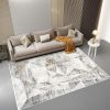 5' X 8' Gray Distressed Prism Modern Area Rug