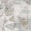 5' X 8' Gray Distressed Prism Modern Area Rug