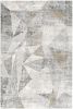 5' X 8' Gray Distressed Prism Modern Area Rug