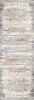2' X 8' Gray Mod Distressed Strokes Runner Rug