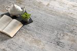 2' X 8' Gray Mod Distressed Strokes Runner Rug