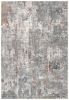 2' X 4' Gray And Ivory Abstract Area Rug