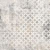 2' X 10' Gray And Ivory Distressed Runner Rug