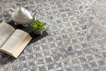 2' X 10' Gray And Ivory Distressed Runner Rug