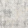 4' X 6' Gray And Ivory Distressed Area Rug