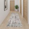 2' X 15' Gray Abstract Pattern Runner Rug
