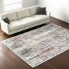 5' X 8' Gray Abstract Pattern Area Rug