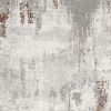4' X 6' Gray And Ivory Modern Abstract Area Rug