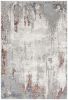 5' X 8' Gray And Ivory Modern Abstract Area Rug