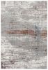4' X 6' Gray And Brown Abstract Scraped Area Rug