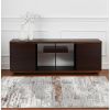 4' X 6' Gray And Brown Abstract Scraped Area Rug