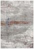 5' X 8' Gray And Brown Abstract Scraped Area Rug