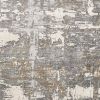 4' X 6' Beige And Gray Distressed Area Rug