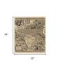 20" X 24" Vintage 1562 Map Of Early Americas Wall Art