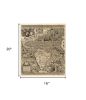 Vintage 1598 Map Of The Americas Unframed Print Wall Art