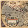 Vintage 1718 Map Of New France Unframed Print Wall Art