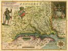 18" X 24" Map Of Virginia C1627 Vintage  Poster Wall Art