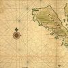 20" X 30" California As An Island C1650 Vintage Map Wall Art