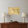 20" X 30" California As An Island C1650 Vintage Map Wall Art