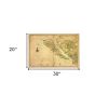20" X 30" California As An Island C1650 Vintage Map Wall Art