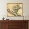 20" X 24" Map Of North America C1685 Vintage  Poster Wall Art