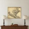 16" X 20" Map Of North America C1685 Vintage  Poster Wall Art