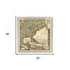 18" X 18" Vintage 1773 Map Of British Empire In North America Wall Art