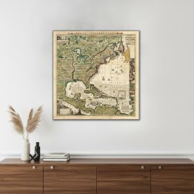 Vintage 1771 Map Of North America Unframed Print Wall Art