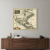 Vintage 1846 Map Of Mexico Unframed Print Wall Art