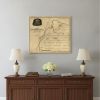 16" X 20" Map Of Kentucky Mammoth Cave Vintage Poster Wall Art