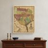 16" X 20" Texas And Surroundings C1837 Vintage Map Poster Wall Art