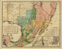 20" X 24" Vintage 1846 Map Of Mexico Wall Art