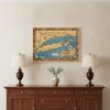 20" X 30" Vintage 1933 Map Of Long Island Wall Art