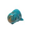 Rustic Aqua Blue Whale Shaped Bookends