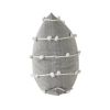 Dark Gray Detailed Pillow Cover