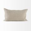 Beige And Black Plaid Pattern Lumbar Throw Pillow Cover