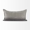 Light And Dark Gray Lumbar Throw Pillow Cover