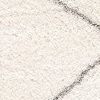 4' X 6' Ivory Modern Uneven Lattice Area Rug