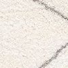 5' X 8' Ivory Modern Uneven Lattice Area Rug