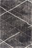 4' X 6' Gray Modern Distressed Lines Area Rug
