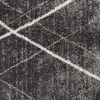 4' X 6' Gray Modern Distressed Lines Area Rug
